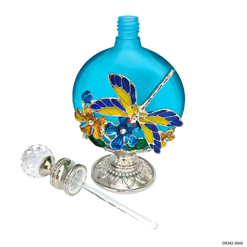 4pcs Crystal Perfume Essential Oil Bottle 30ml D9342   4pcs كريستال عطر زجاجة الزيوت الأساسية 30 مل D9342