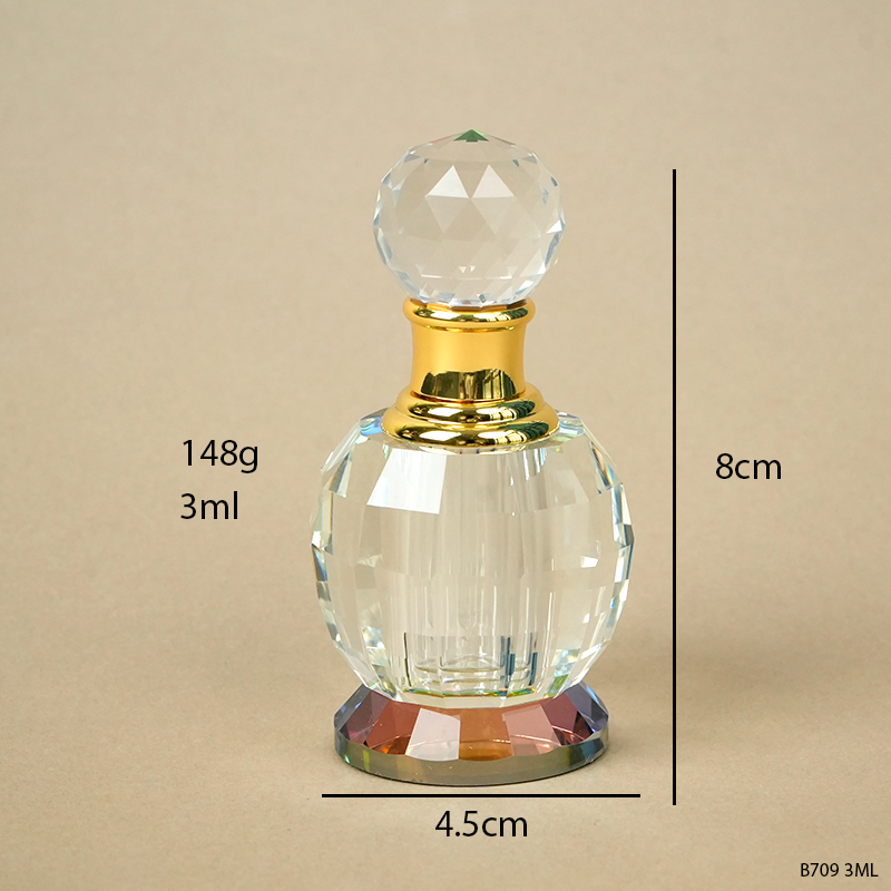 1pcs Crystal Perfume Essential Oil Bottle 3ml B709   1pcs كريستال عطر زجاجة الزيوت الأساسية 3ml B709