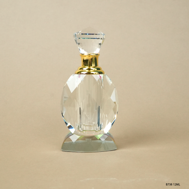 1pcs Crystal Perfume Essential Oil Bottle 12ml B738   1pcs كريستال عطر زجاجة الزيوت الأساسية 12ml B738