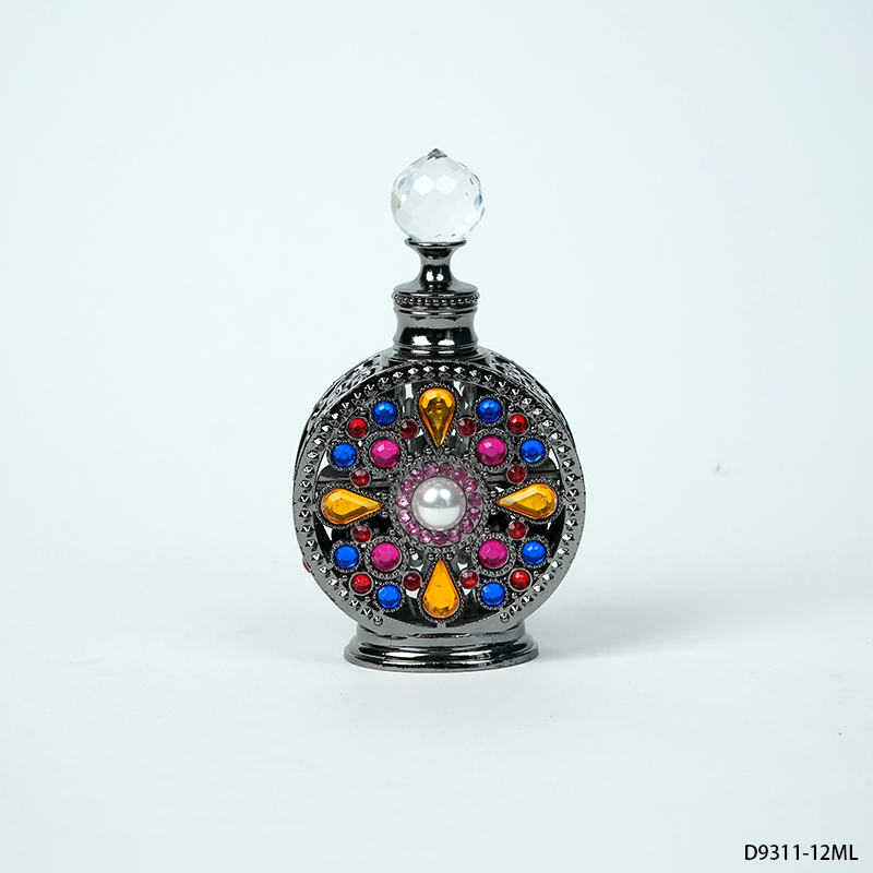1pcs Crystal Perfume Essential Oil Bottle 30ml 4colors D9311   1pcs كريستال عطر زجاجة الزيوت الأساسية 30ml لون D9311