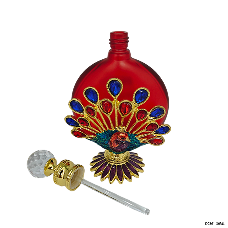 4pcs Crystal Perfume Essential Oil Bottle 30ml D9361   4pcs كريستال عطر زجاجة الزيوت الأساسية 30 مل D9361