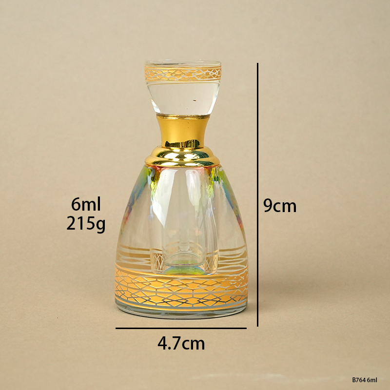 1pcs Crystal Perfume Essential Oil Bottle 6ml B764   1pcs كريستال عطر زجاجة الزيوت الأساسية 6ml B764
