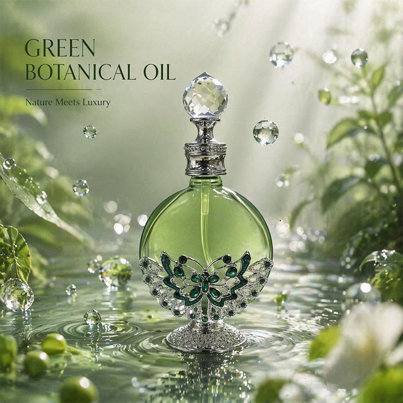4pcs Crystal Perfume Essential Oil Bottle 30ml D9362   4pcs كريستال عطر زجاجة الزيوت الأساسية 30 مل D9362