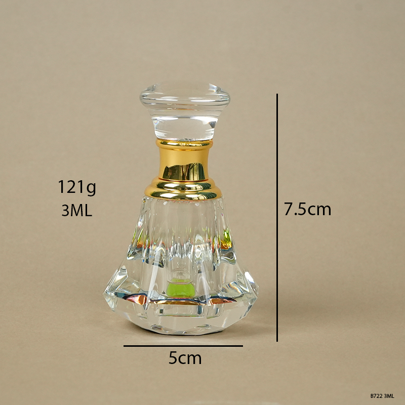1pcs Crystal Perfume Essential Oil Bottle 3ml B722   1pcs كريستال عطر زجاجة الزيوت الأساسية 3ml B722