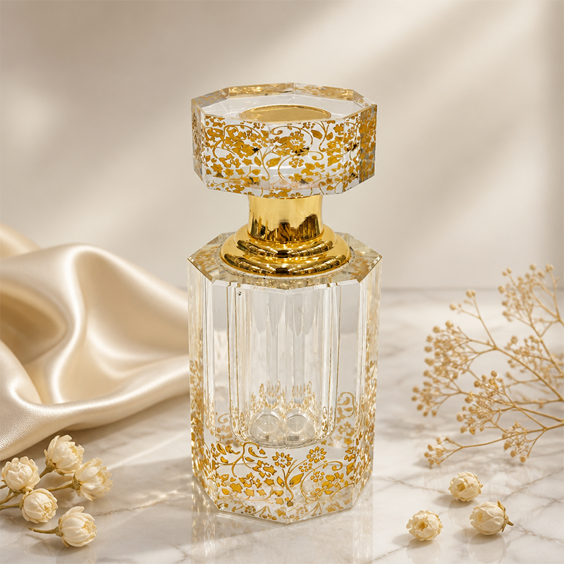 3pcs Crystal Essential Oil Bottle 3ml+6ml+12ml B826 زجاجة زيت كريستالية فارغة بسعة 12 مل، زجاجة عطور زيتية فارغة، زجاجة عطر زيت عطري قابلة لإعادة التعبئة، زجاجة زيت بسعة 12 مل.