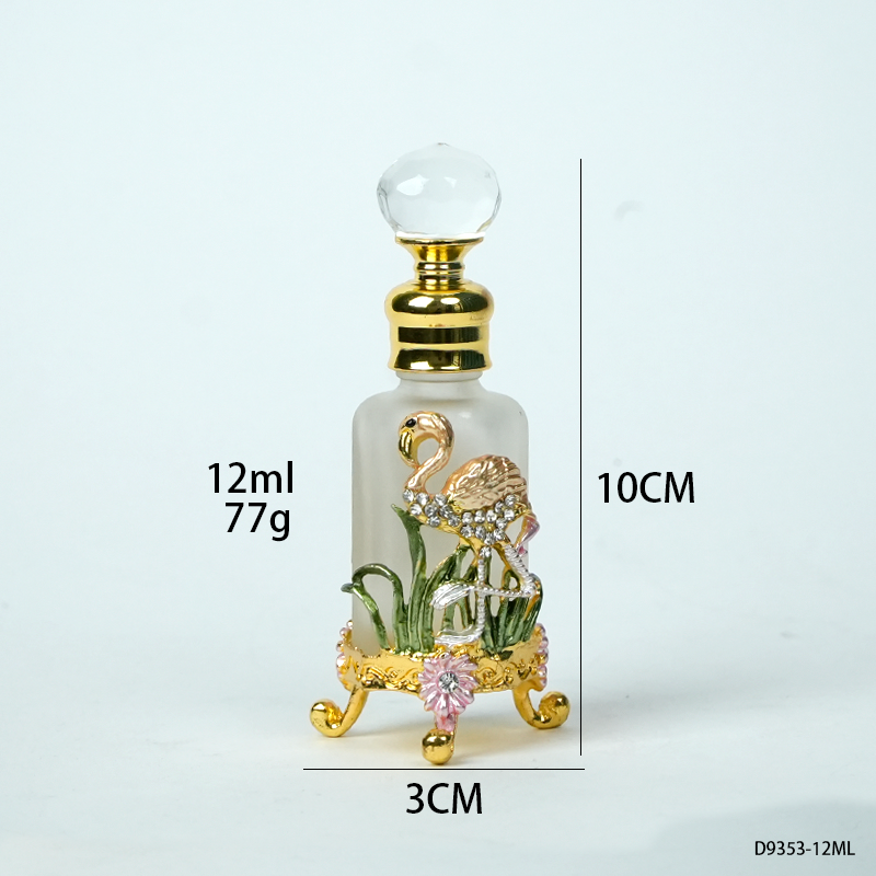 5pcs Crystal Perfume Essential Oil Bottle 12ml D9353  5pcs كريستال عطر زجاجة الزيوت الأساسية 12 مل D9353