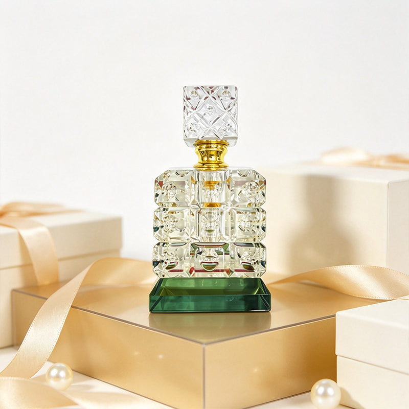 12ml empty crystal oil bottle, empty perfume oil bottle, refillable perfume oil bottle, 12ml oil bottle.