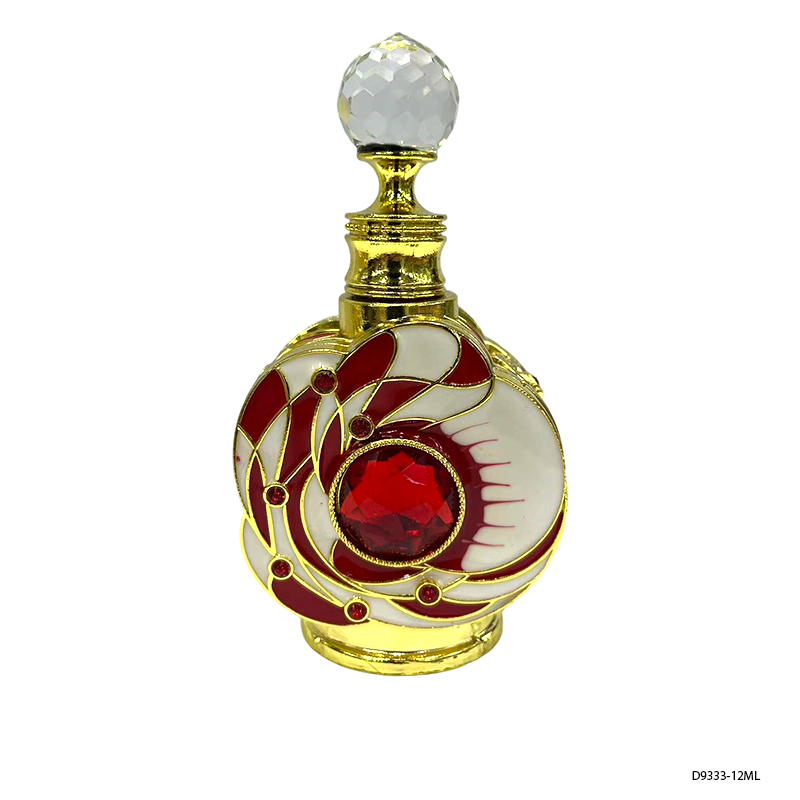 4pcs Crystal Perfume Essential Oil Bottle 12ml D9333   4pcs كريستال عطر زجاجة الزيوت الأساسية 12 مل D9333