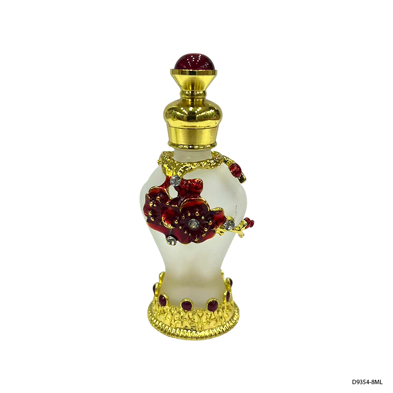 4pcs Crystal Perfume Essential Oil Bottle 8ml D9354  4pcs كريستال عطر زجاجة الزيوت الأساسية 8 مل D9354