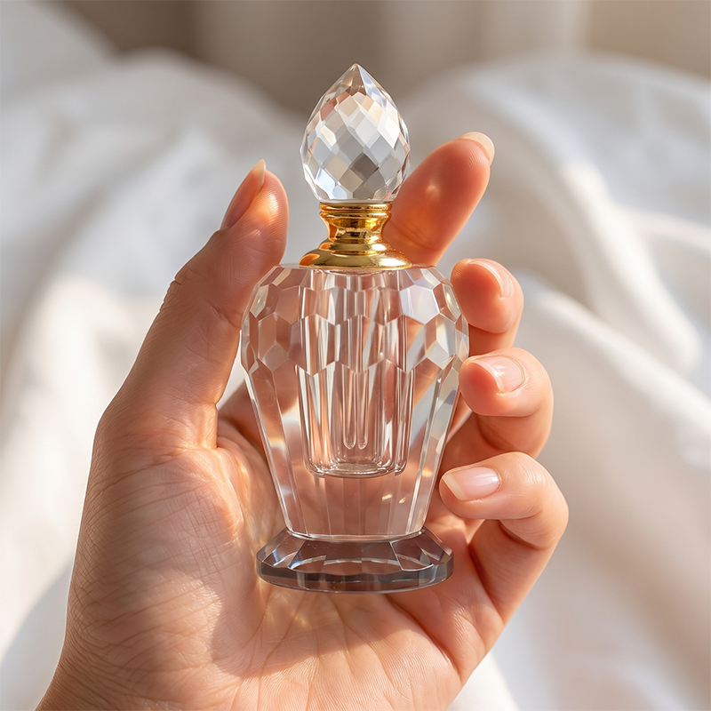 1pcs Crystal Perfume Essential Oil Bottle 6ml B0085 1 قطعة زجاجة عطر زيت أساسي بلوري 6 مل B0085
