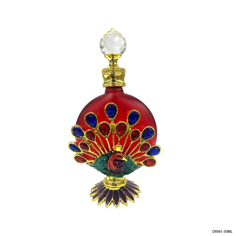 4pcs Crystal Perfume Essential Oil Bottle 30ml D9361   4pcs كريستال عطر زجاجة الزيوت الأساسية 30 مل D9361