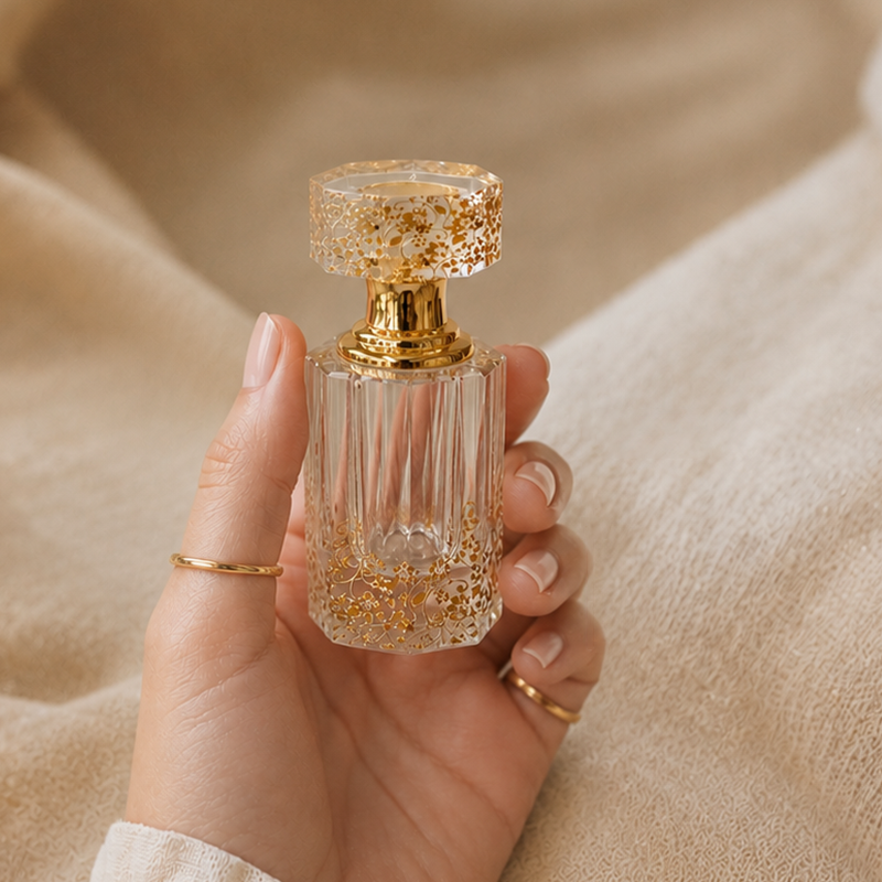 3pcs Crystal Essential Oil Bottle 3ml+6ml+12ml B826 زجاجة زيت كريستالية فارغة بسعة 12 مل، زجاجة عطور زيتية فارغة، زجاجة عطر زيت عطري قابلة لإعادة التعبئة، زجاجة زيت بسعة 12 مل.
