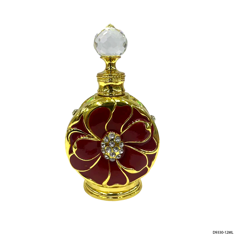4pcs Crystal Perfume Essential Oil Bottle 12ml D9330   4pcs كريستال عطر زجاجة الزيوت الأساسية 12 مل D9330