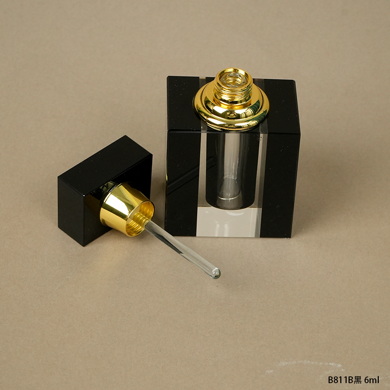 1pcs Crystal Perfume Essential Oil Bottle 6ml B811B-BLACK   1pcs كريستال عطر زجاجة الزيوت العطرية 6ml B811B- أسود