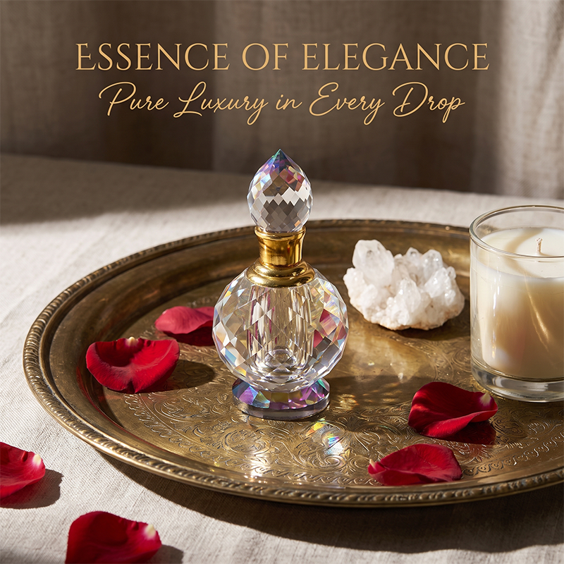 1pcs Crystal Perfume Essential Oil Bottle 3ml B728  1pcs كريستال عطر زجاجة الزيوت الأساسية 3ml B728