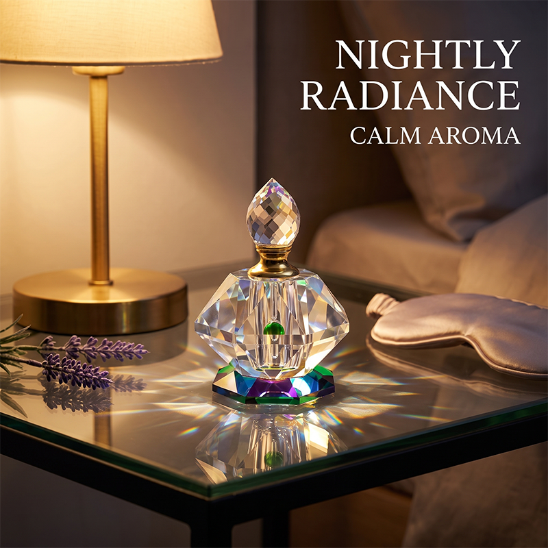 1pcs Crystal Perfume Essential Oil Bottle 6ml B0095   6ml B0095 عطر الكريستال زجاجة الزيوت الأساسية 1pcs