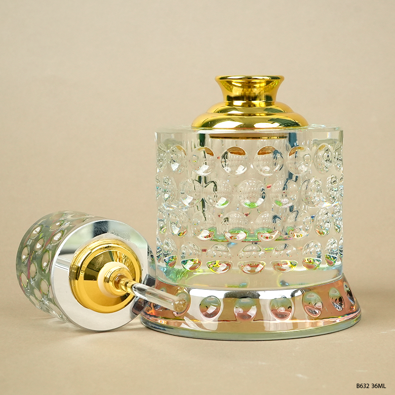 1pcs Crystal Perfume Essential Oil Bottle 36ml B623  1pcs كريستال عطر زجاجة الزيوت الأساسية 36 مل B623
