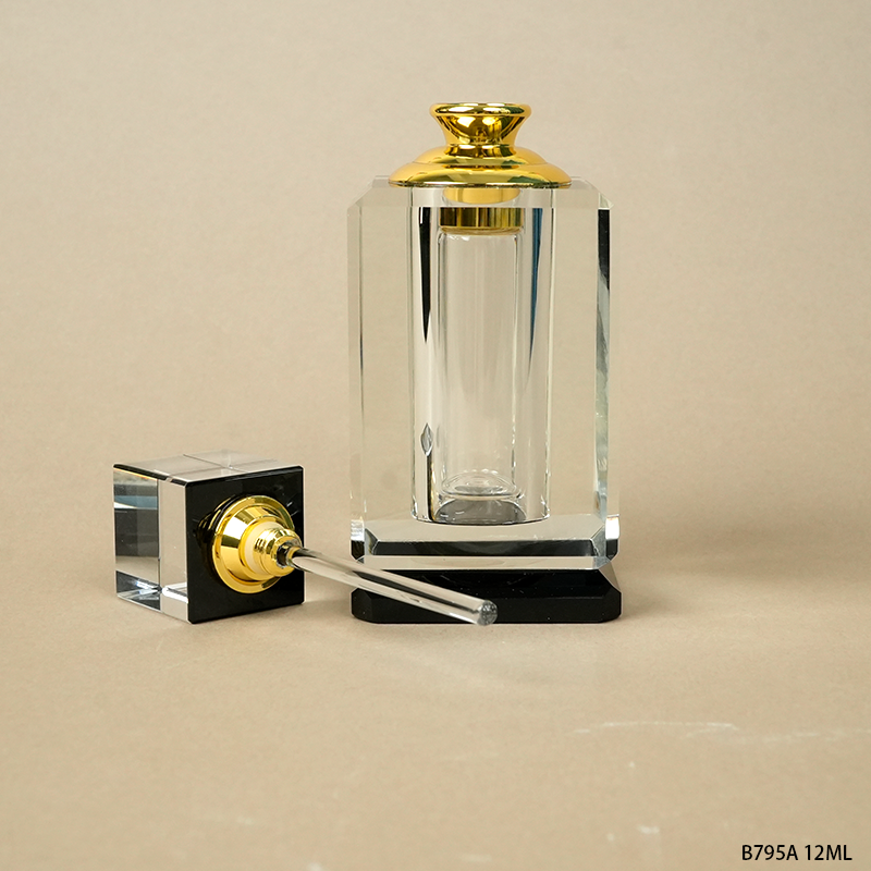 1pcs Crystal Perfume Essential Oil Bottle 12ml B795A   1pcs كريستال عطر زجاجة الزيوت الأساسية 12ml B795A