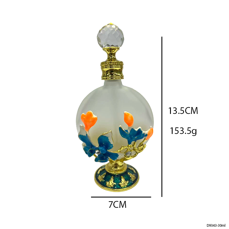 4pcs Crystal Perfume Essential Oil Bottle 30ml D9343   4pcs كريستال عطر زجاجة الزيوت الأساسية 30 مل D9343