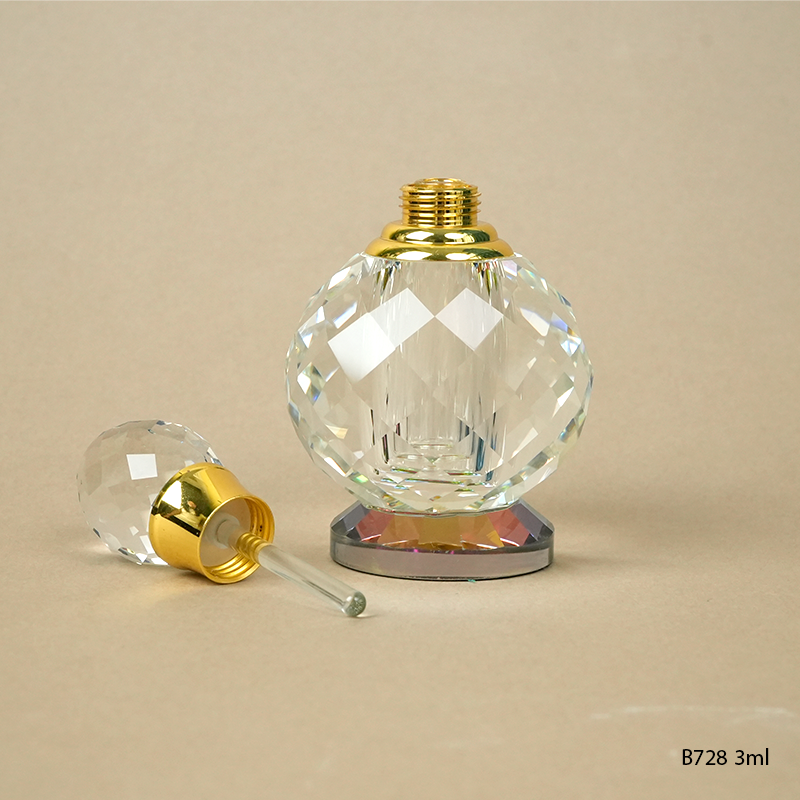 1pcs Crystal Perfume Essential Oil Bottle 3ml B728  1pcs كريستال عطر زجاجة الزيوت الأساسية 3ml B728