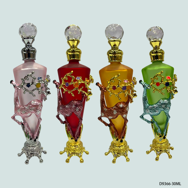 4pcs Crystal Perfume Essential Oil Bottle 30ml D9366   4pcs كريستال عطر زجاجة الزيوت الأساسية 30 مل D9366