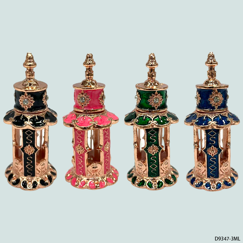 4pcs Crystal Perfume Essential Oil Bottle 3ml D9347   4pcs كريستال عطر زجاجة الزيوت الأساسية 3 مل D9347