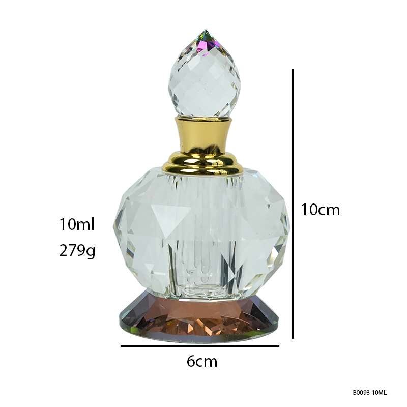 1pcs Crystal Perfume Essential Oil Bottle 10ml B0093 1 قطعة زجاجة عطر زيت أساسي بلورية 10 مل B0093