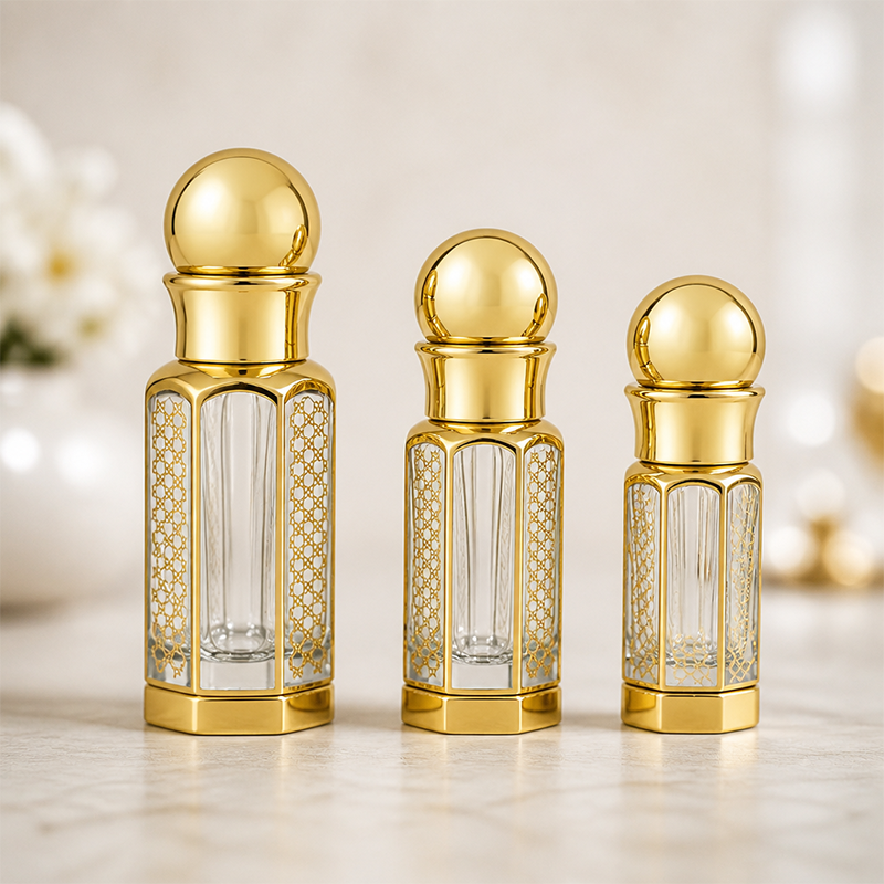 3pcs Crystal Perfume Essential Oil Bottle 3ml+6ml+12ml A181   3pcs زجاجة الزيوت العطر الكريستال 3ml + 6ml + 12ml A181