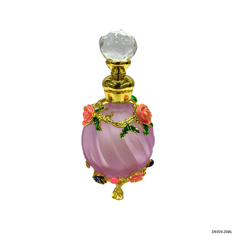 1pcs Crystal Perfume Essential Oil Bottle 25ml 4colors D9359   1pcs زجاجة النفط العطر الكريستال 25 مل اللون D9359