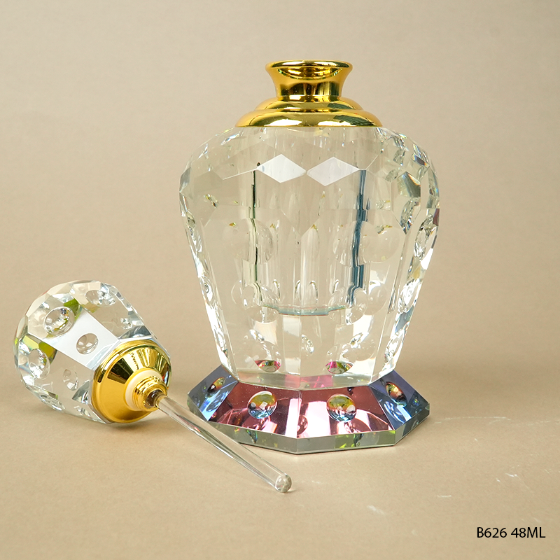 1pcs Crystal Perfume Essential Oil Bottle 48ml B626  1pcs كريستال عطر زجاجة الزيوت الأساسية 48 مل B626
