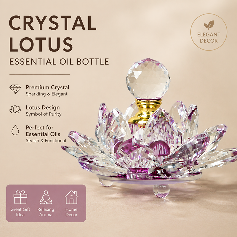 1pcs Crystal Perfume Essential Oil Bottle 12ml 5colors LIANHUA-20   1pcs عطر الكريستال زجاجة من الزيوت العطرية 12 مل لون اللوتس - 20