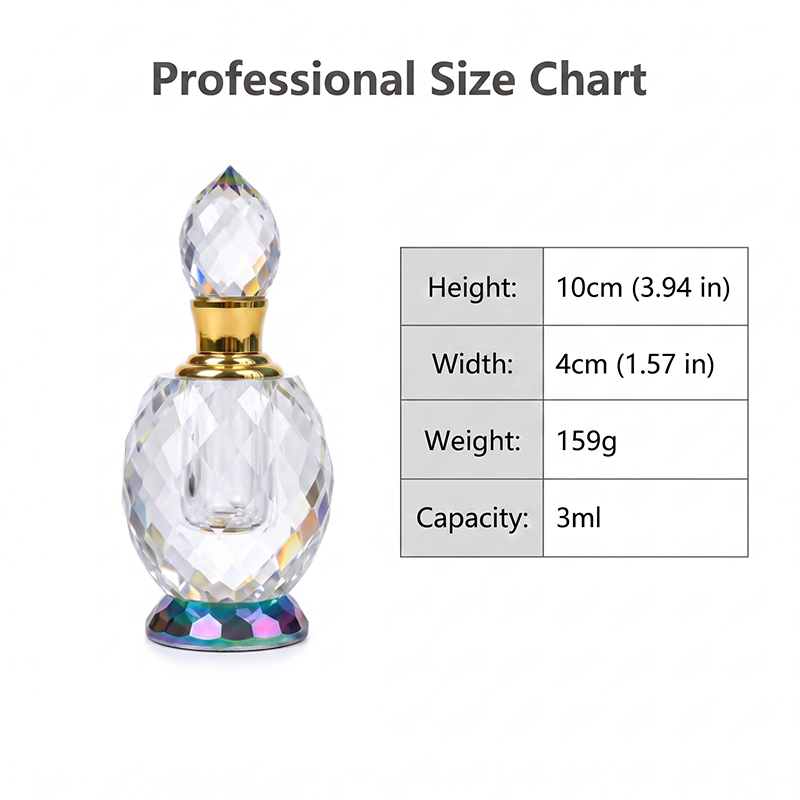 1pcs Crystal Perfume Essential Oil Bottle 2size 6ml or 3ml B747  1pcs زجاجة الزيوت العطر الكريستال 2 حجم 6 مل أو 3 مل B747