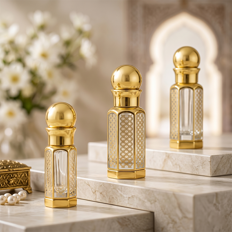 3pcs Crystal Perfume Essential Oil Bottle 3ml+6ml+12ml A181   3pcs زجاجة الزيوت العطر الكريستال 3ml + 6ml + 12ml A181