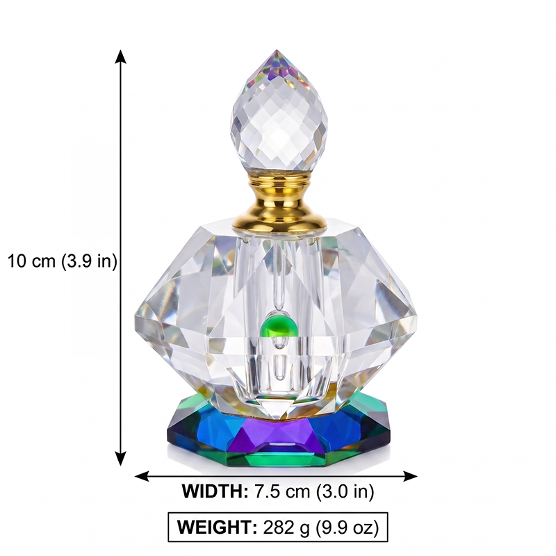 1pcs Crystal Perfume Essential Oil Bottle 6ml B0095   6ml B0095 عطر الكريستال زجاجة الزيوت الأساسية 1pcs