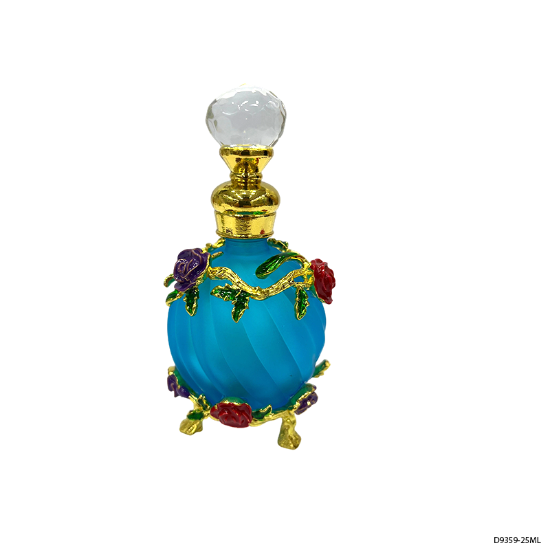 1pcs Crystal Perfume Essential Oil Bottle 25ml 4colors D9359   1pcs زجاجة النفط العطر الكريستال 25 مل اللون D9359