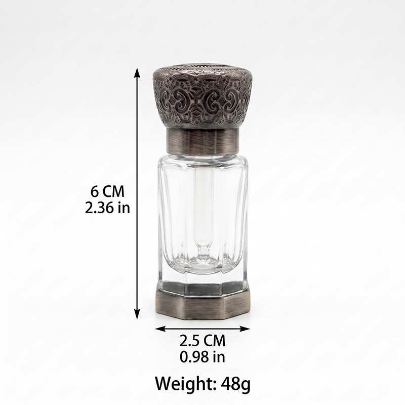 1pcs Crystal Perfume Essential Oil Bottle 6ml A175B  1pcs كريستال عطر زجاجة الزيوت الأساسية 6 مل A175B