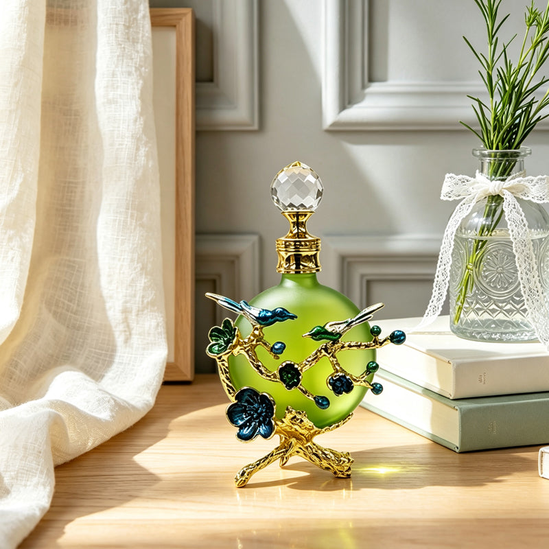 4pcs Crystal Perfume Essential Oil Bottle 30ml D9314   4pcs كريستال عطر زجاجة الزيوت الأساسية 30 مل D9314