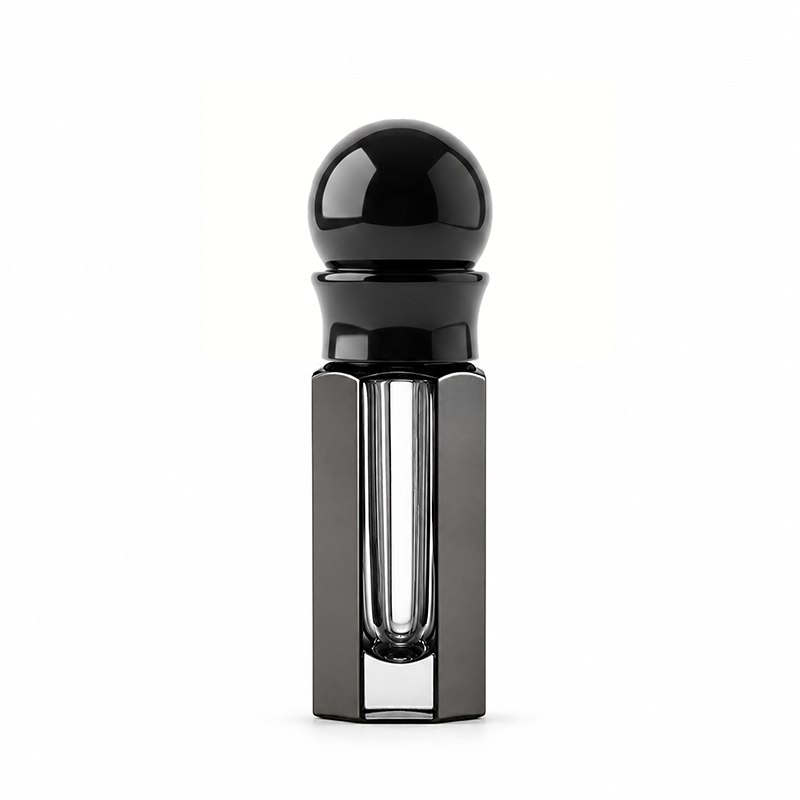 1pcs Crystal Perfume Essential Oil Bottle 3ml A130C-black   1pcs كريستال عطر زجاجة الزيوت الأساسية 3 مل A130C- أسود