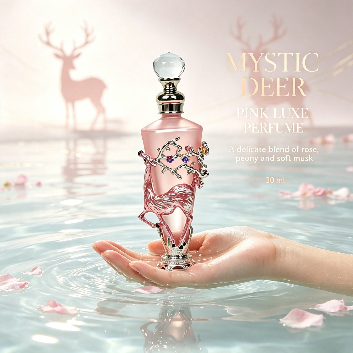 4pcs Crystal Perfume Essential Oil Bottle 30ml D9366   4pcs كريستال عطر زجاجة الزيوت الأساسية 30 مل D9366
