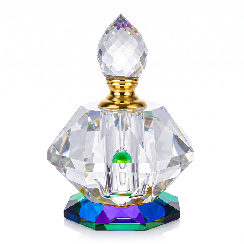 1pcs Crystal Perfume Essential Oil Bottle 6ml B0095   6ml B0095 عطر الكريستال زجاجة الزيوت الأساسية 1pcs
