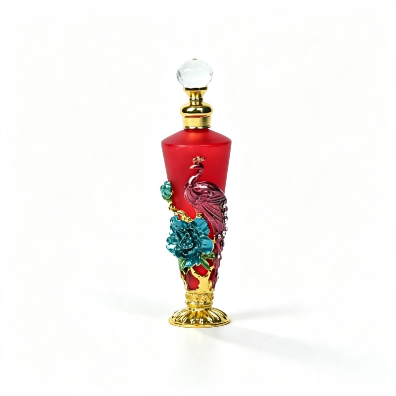 4pcs Crystal Perfume Essential Oil Bottle 30ml D9317   4pcs كريستال عطر زجاجة الزيوت الأساسية 30 مل D9317