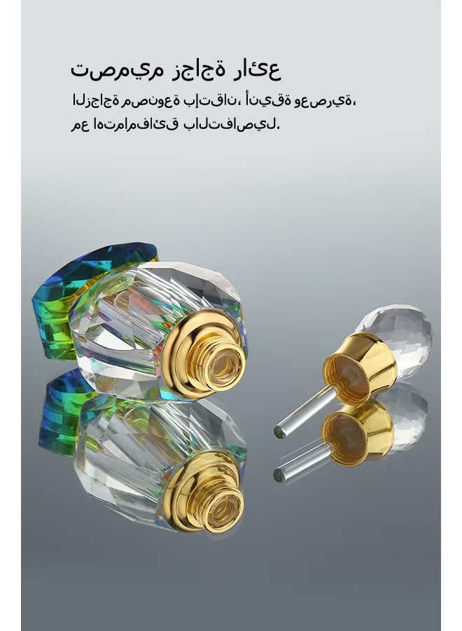 Empty crystal oil bottle, empty perfume oil bottle, refillable essential oil bottle, 3ml oil bottle