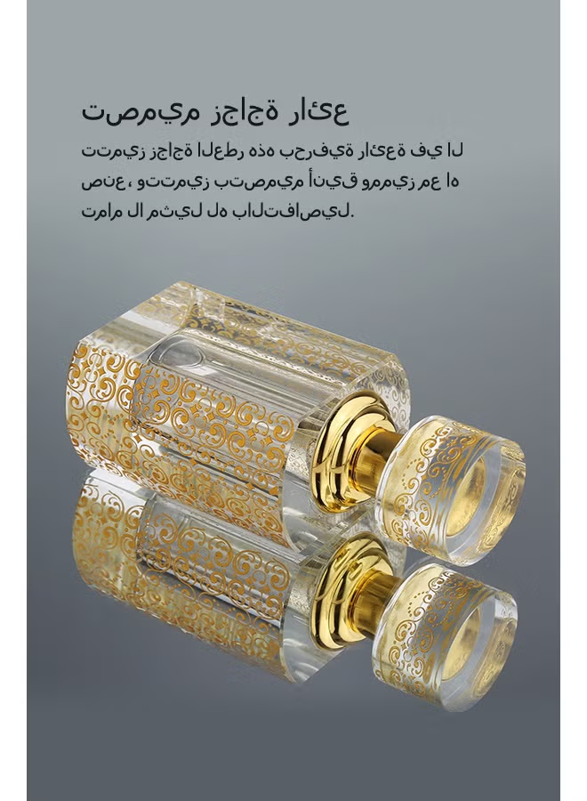 Empty crystal oil bottle, empty perfume oil bottle, refillable essential oil perfume bottle, 3/6/12ml oil bottle, diffuser bottle